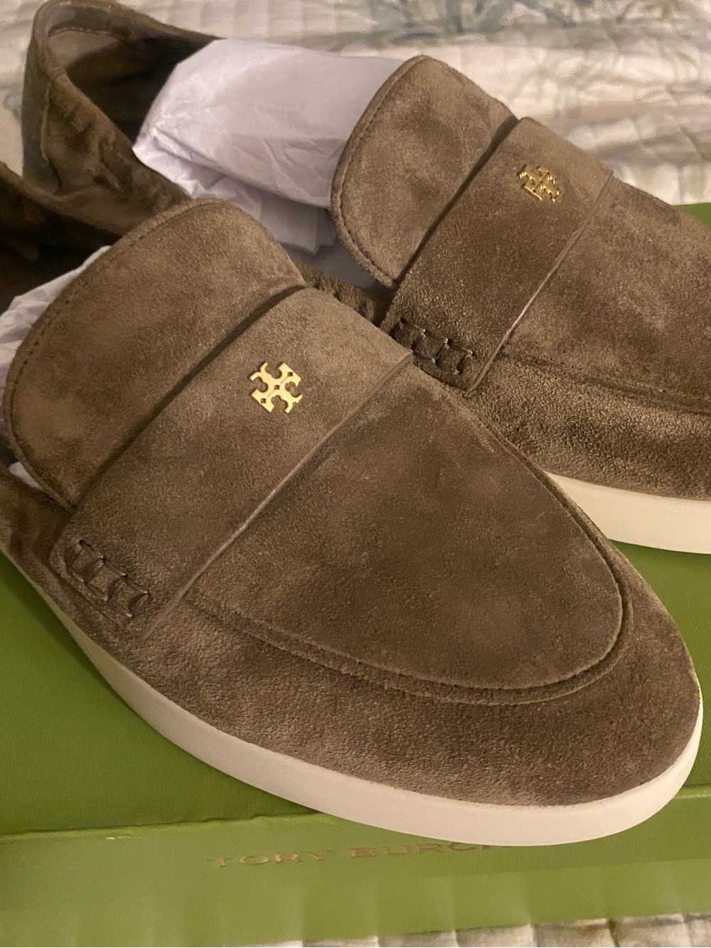Tory Burch Ballet Sport Loafer in Toasted Sesame Size 8.5c - Picture 5 of 13